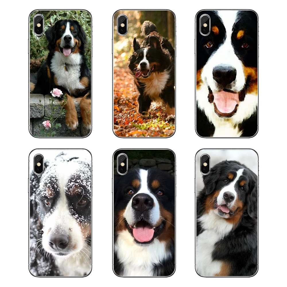Силиконовый чехол для Samsung Galaxy A5 A6 A7 A8 A9 J4 J5 J7 J8 2017 2018 Plus Prime Bernese Mountain Dog puppy Berner Sennen |