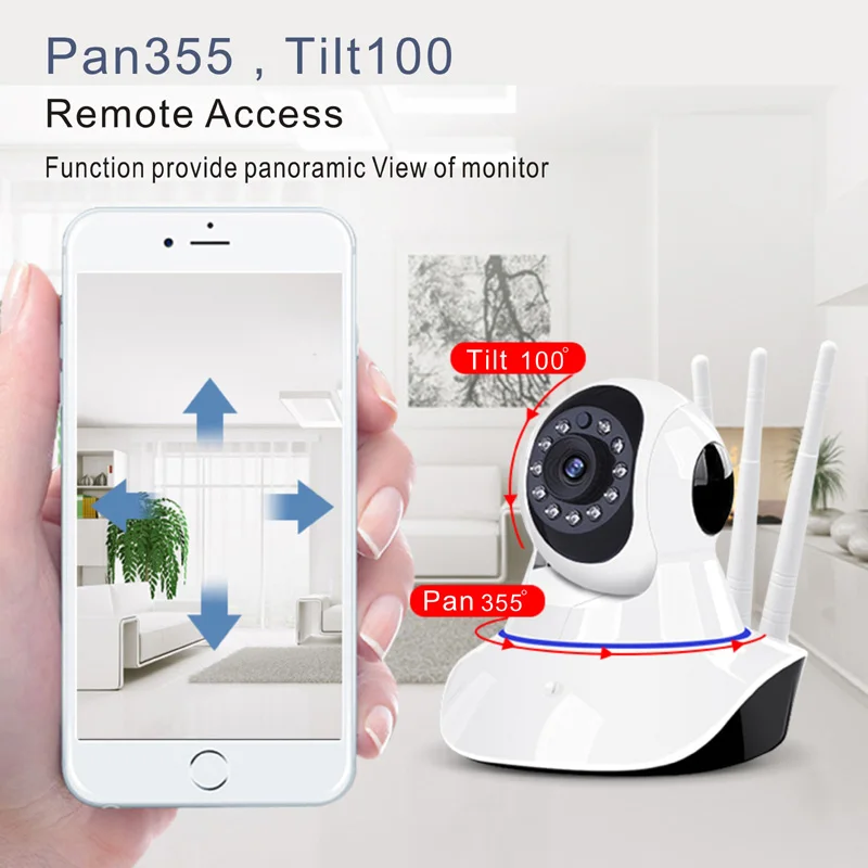 Беспроводная ip-камера с разрешением 1080 P, Wi-Fi, детский монитор, домашняя охранная камера видеонаблюдения, ИК камера ночного видения для собак, espion Pet Kamera
