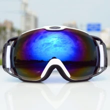 Men Women Skiing Eyewear Snow Goggles Double-layer Anti-fog Ski Glasses Spherical Lens Snowmobile Eyewear Sport Glasses WW85