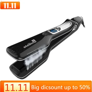 

Hair Straightener Flat Iron Steam Hair Iron Straightening Hair Straight Styler Tools Professional Hair Salon Steam Styler