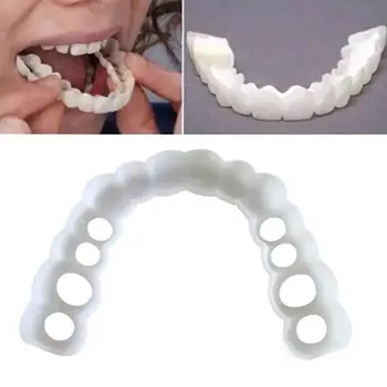 

Perfect Smile Teeth Fake Tooth Cover Teeth Simulation Braces Whitening Set Upper And Lower Silicone Simulation Teeth Cover