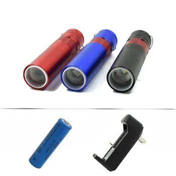 

Telescopic Zoom XPE Q5 Mini LED Flashlight Small Keychain Torch White Light Waterproof Magnetic Pocket Lantern For Camping