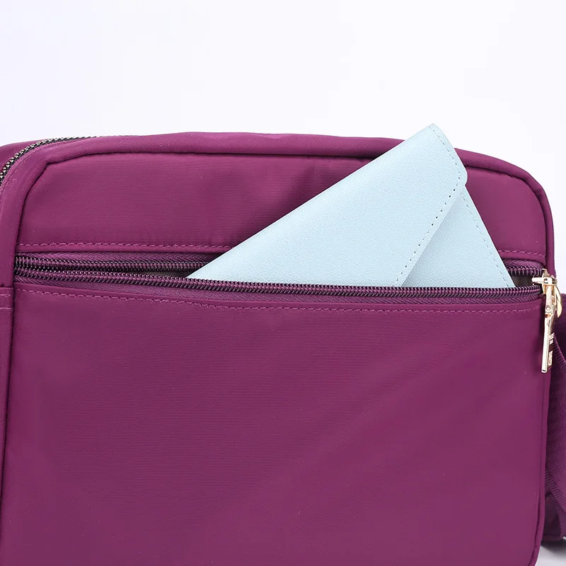 

Baigou Bag 2019 New Style Solid Color Trend Nylon Women's Shoulder Square Sling Bag Mom Versatile Oblique Bag