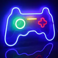 Game Neon Signs Neon Light Gaming LED Neon Lights Wall Art Blue Neon Night Light for Kids Game Room Bar Decoration 41*27.5cm