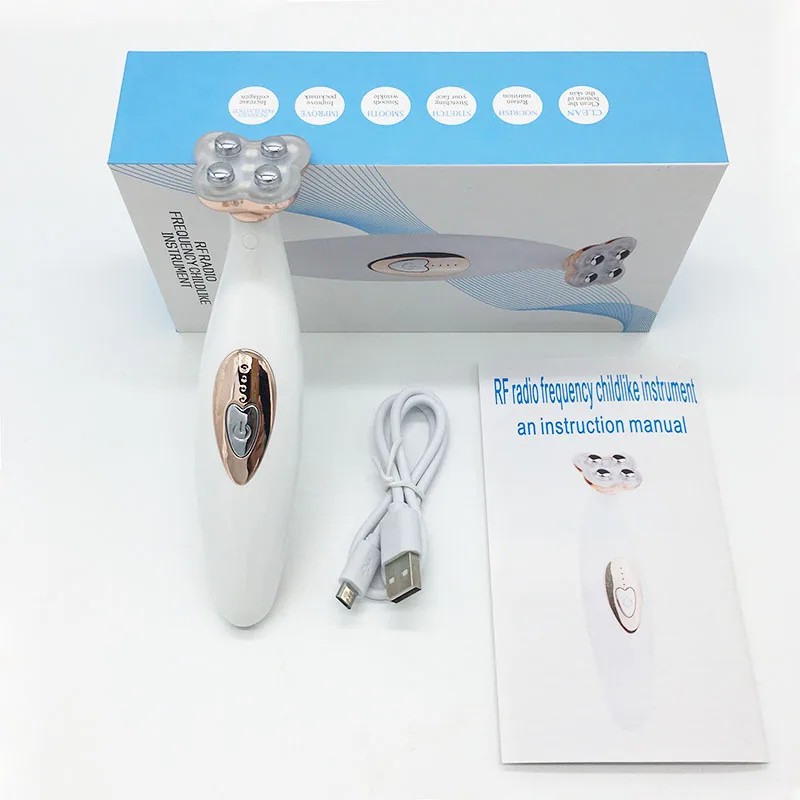  Portable Facial Care Tools Vibrator Ultrasonic Ion Import Massage Face Skin Beauty Machine Anti-Agi