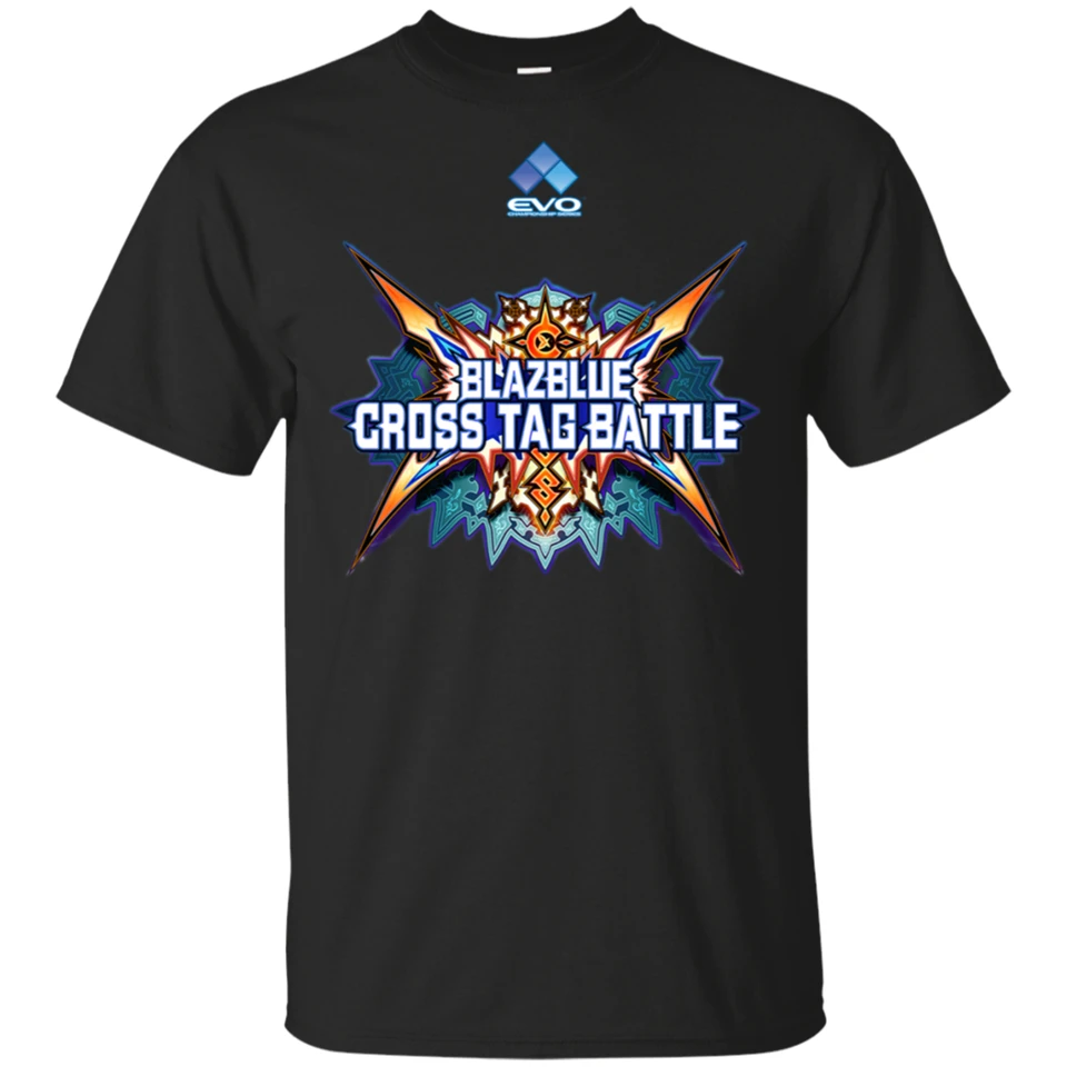Blazblue Cross Tag Battle Футболка Эволюция 2019 Мужская Черная S-3Xl подарки футболка для