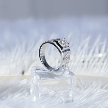 

Solid 925 Sterling Silver Classic Number 6 9 Rings White Cubic Zircon Vintage Anniversary Engagement Luxury Ring for Women GIfts