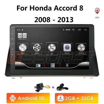 

10.1" 2Din Android 10 Head Unit Car Radio GPS Navi Multimedia car no dvd Player For 2008 2009 2010 2011 2012 2013 Honda accord 8