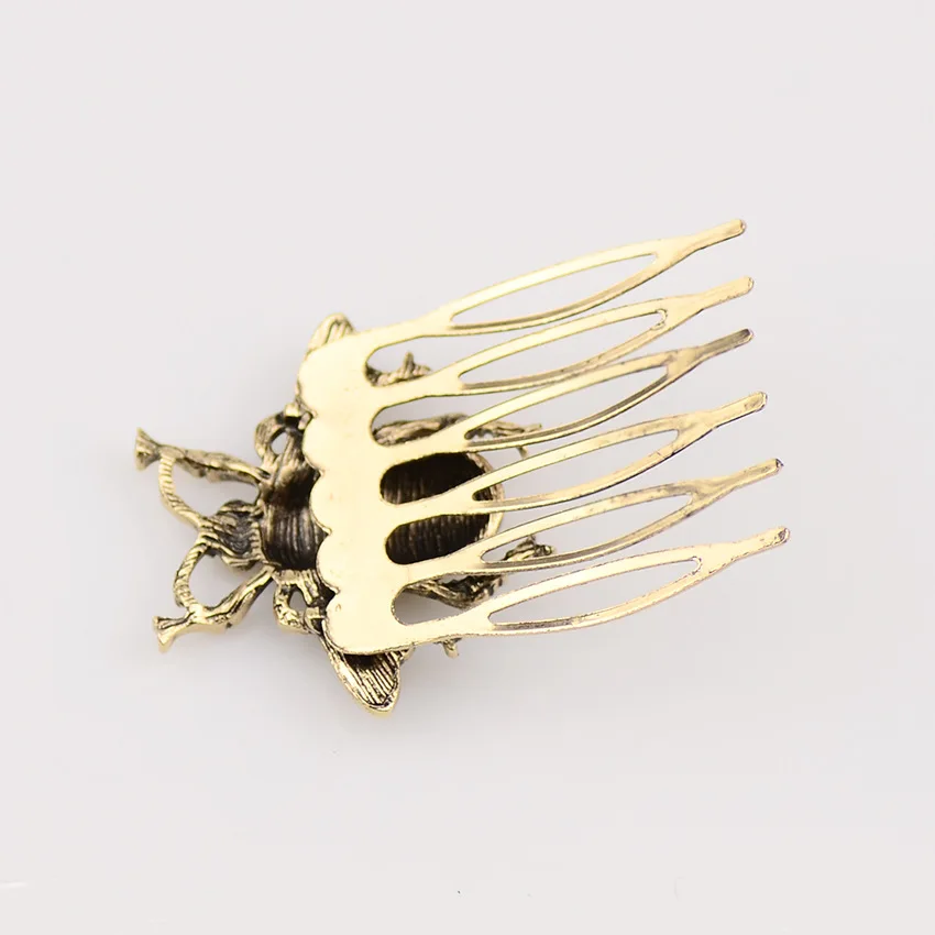 Ancient Style Retro Alloy Bee Hair Comb