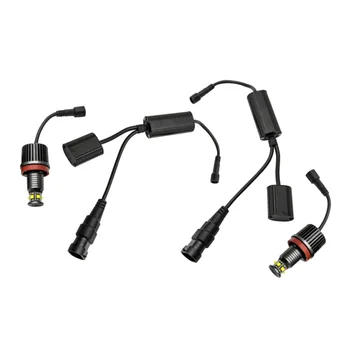 

Parts LED Light Auto 1 Pair Aluminum alloy Halo 6000K For BMW 1-series E82 E87 E88 2008-2012