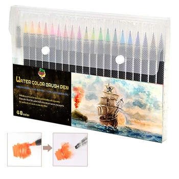 

72Color Soft Tip Marker For Painting Drawing Coloring Watercolor Brush Pens