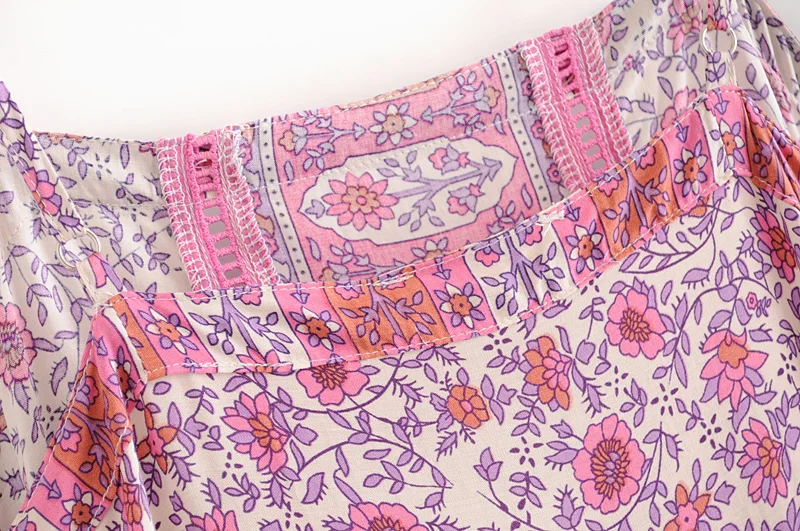 Летнее платье на бретельках Женские с высокой талией Свободные boho печатных Повседневные Вечерние сарафаны женские весенние