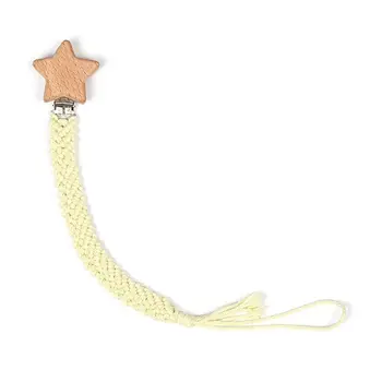 

Baby Teething Pacifier Chain Cotton Rope Woven Teether Soother Molar Chewable Nursing Toys Nipple Holder Infant Shower Gifts