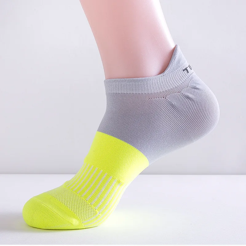 Men Running Ankle Socks Sports Thin Breathable Quick Dry Marathon Fitness Basketball Cycling Short Ankle Low Cut Socks