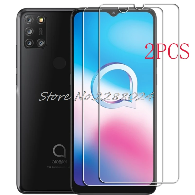 

2PCS FOR Alcatel 3X 2020 High HD Tempered Glass Protective On 5061U Screen Protector Film Cover
