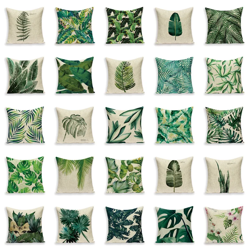 green cushions