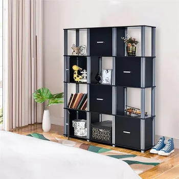 Bookcase with 6 Doors Storage  1