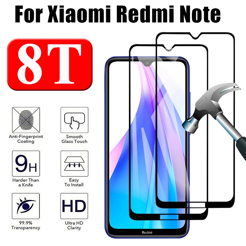 Note 8 T чехол для Xiao mi Red mi Note8t закаленное стекло Xiomi Re mi 8 T защита экрана Coque Xia mi Red mi T8 Xiamo Защитная крышка