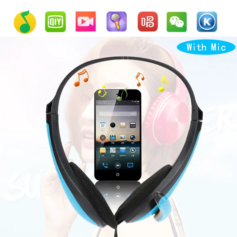 Fashion on Ear Headset Gamer Stereo Deep Bass Gaming Headphones Earphone with Microphone for Computer PC Laptop Notebook