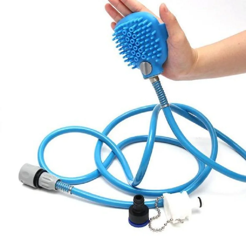 New Pet Bathing Tool Comfortable Massager Shower Grooming Cleaning Washing Bath Sprayers Dog Brush Scrubber Supplies |