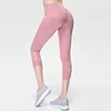 Calf-length Pants Capri Pant Sport Leggings Women Fitness Seamless Yoga leggings Gym High Waist pants Girl Black Mesh  Women 1