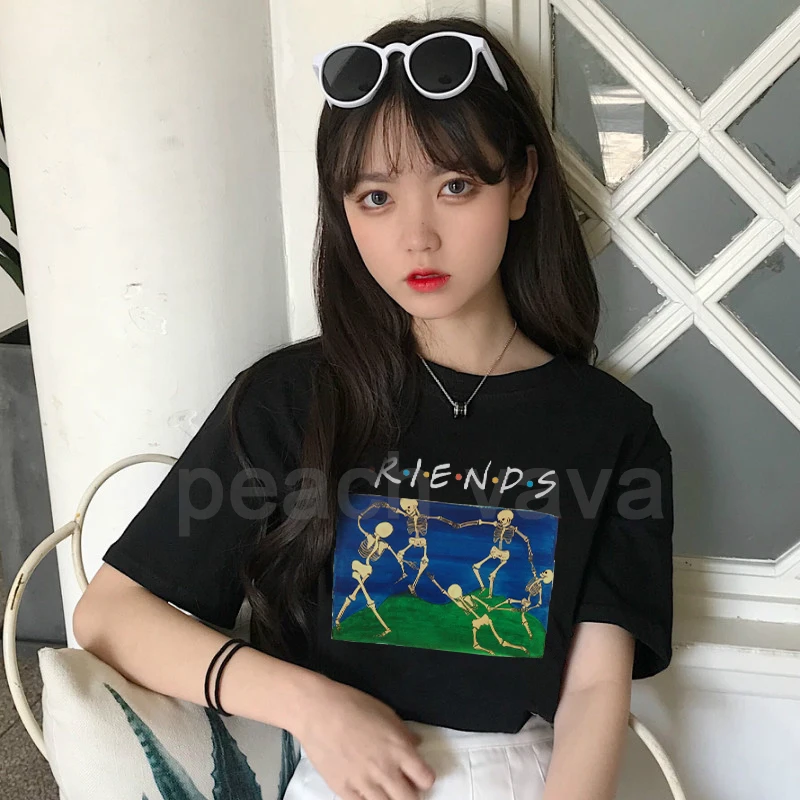 Футболка женская с принтом друзей милая Повседневная забавная эстетичная
