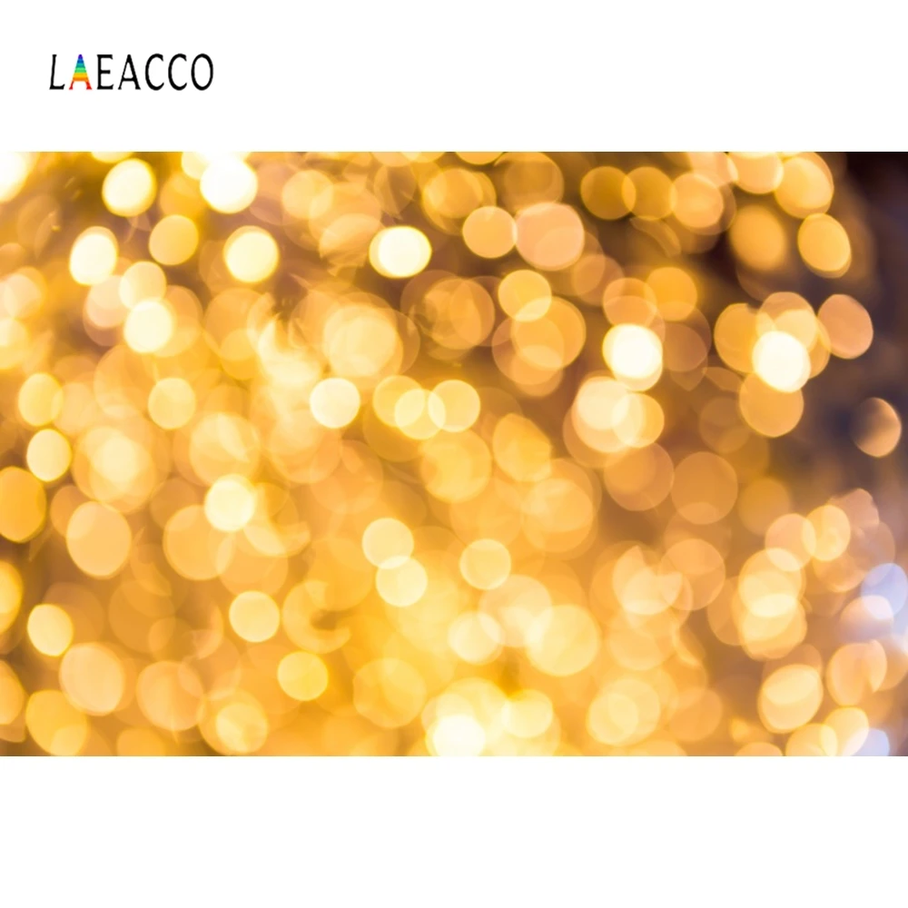 Laeacco золотой свет боке фотографии фоны индивидуальные семейный портрет
