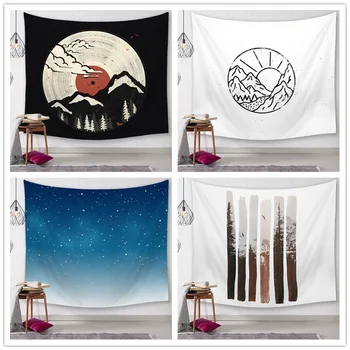 

Home Decoration Digital Printing Tapestry Wall Blanket Beach Towel Tablecloth Picnic Mat Thin Blanket dorm decor wall tapestry