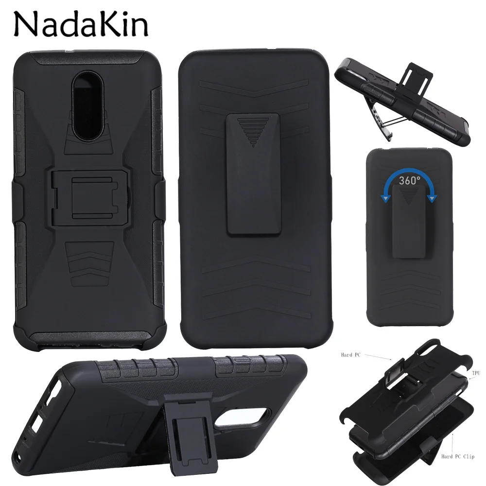 Hanging Belt Clip Holster Shockproof Armor Case Shell for LG G7 G8 G8S ThinQ Stylo 5 4 Q Stylus Phone Box Cover With Kick Stand |