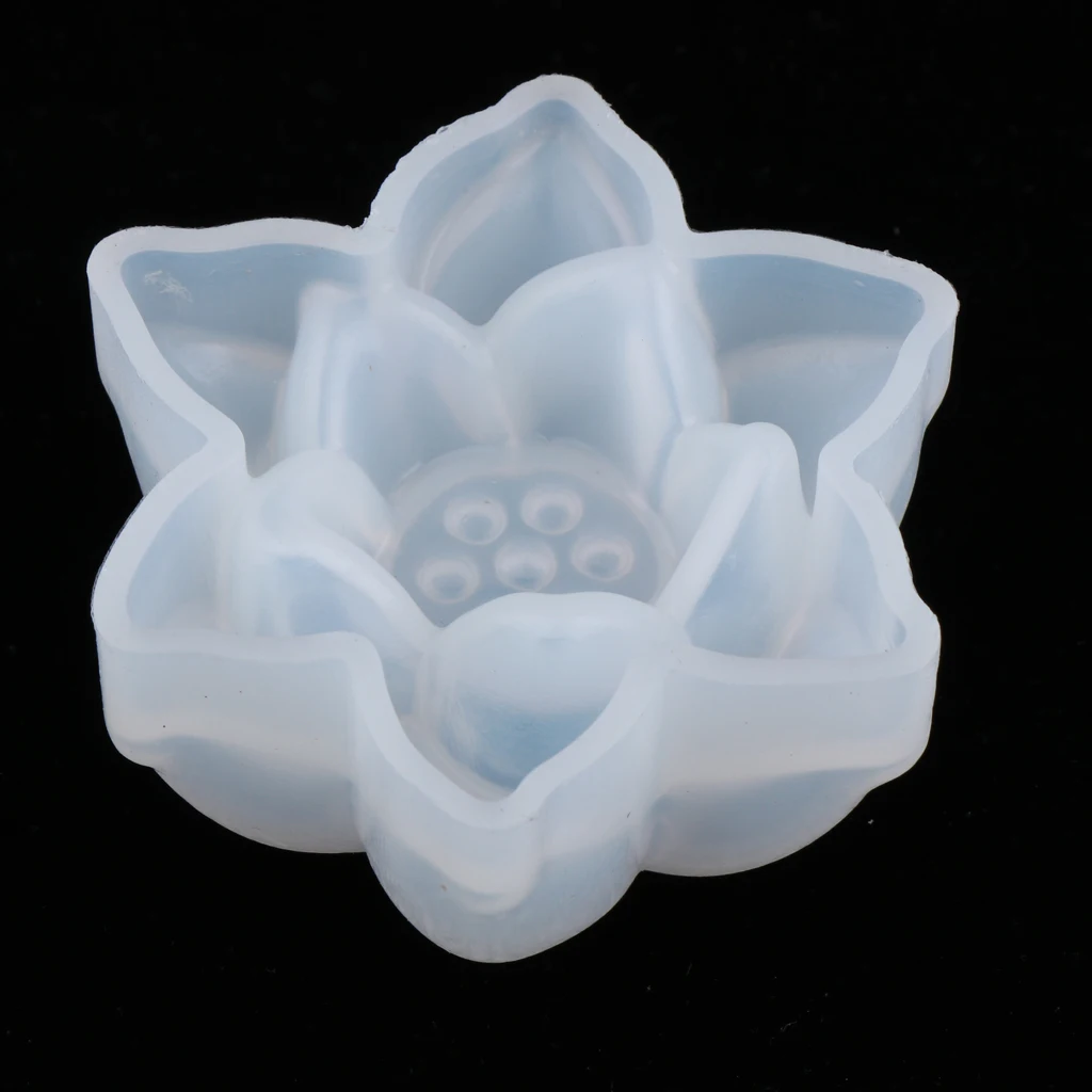 DIY 3D Lotus Flower Silicone Mold Fondant Cake Decorating Chocolate Sugarcraft Mould Resin Jewelry Making Ornament Craft Molds