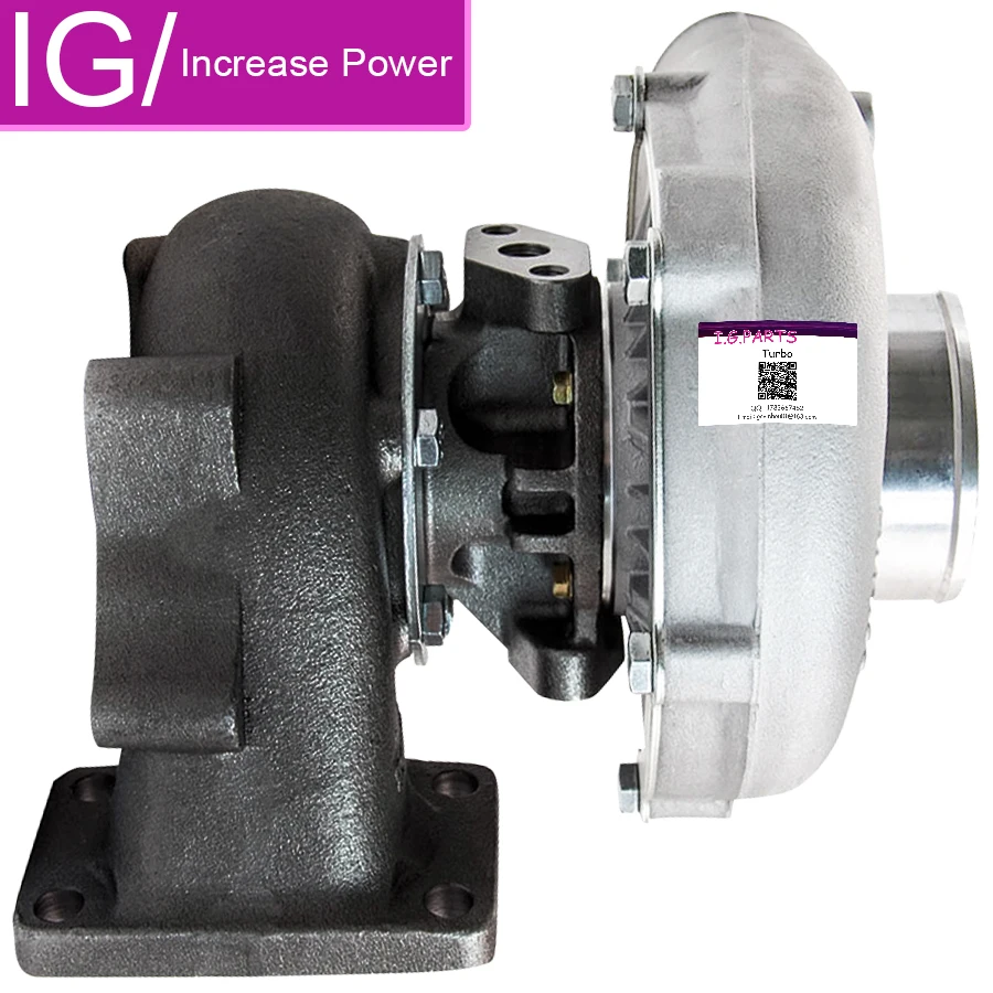 

New Universal Turbo Turbocharger T3T4 T04E A/R .57 Turbine 5 Bolts Flange Oil Cooled T3 T4 T04E .57 A/R for 1.6L to 2.3L 400HP