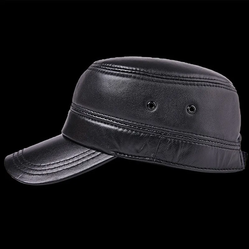 XdanqinX новые осенние зимние шапки из овчины армейские кепки мужские плоские кепки шляпа из натуральной кожи Регулируемый размер Bone DAD шляпа