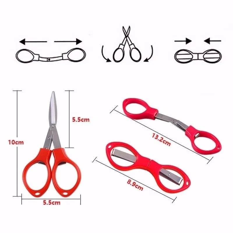 Складные мини-ножницы для шитья/ручная работа своими руками Портативные Выдвижные из нержавеющей бумаги/Аксессуары для резки лески