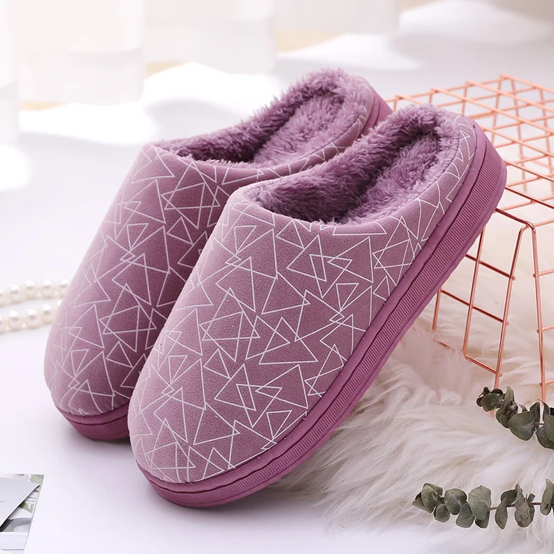 

Slippers Men/women Autumn/winter Wool Warm Cotton Slippers Non-slip Shoes Women Chaussure Homme Pantuflas Plus Size Men Shoes