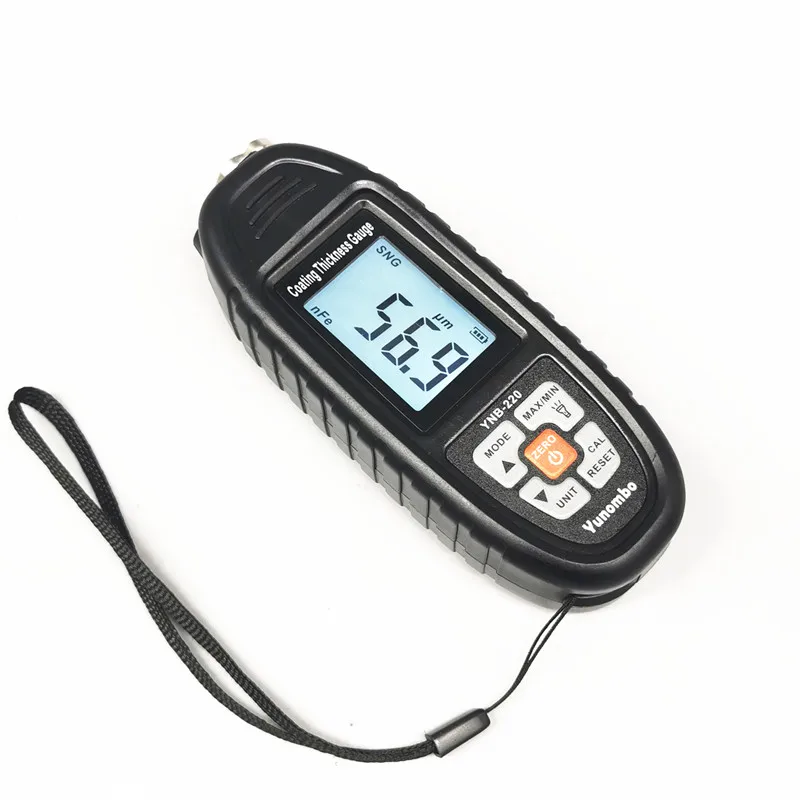 Film Thickness Meter Car Paint Tester Coating Thickness Gauge with Backlight LED/UV Flashlight