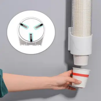 

Disposable Paper Cup Holder Automatic Water Dispenser Cup Holder Storage Rack Cups Wall-Mounted Container Pull Dispenser Shelf