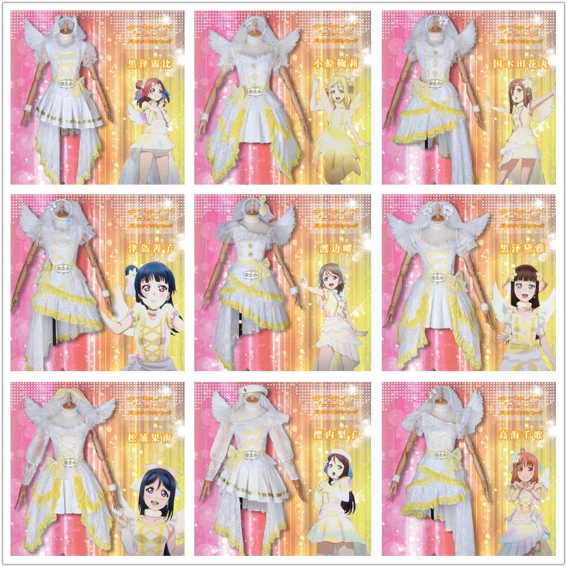 Аниме Lovelive Sunshine! Aqours все члены таками Чика Рико Рождественский гейкиджобан