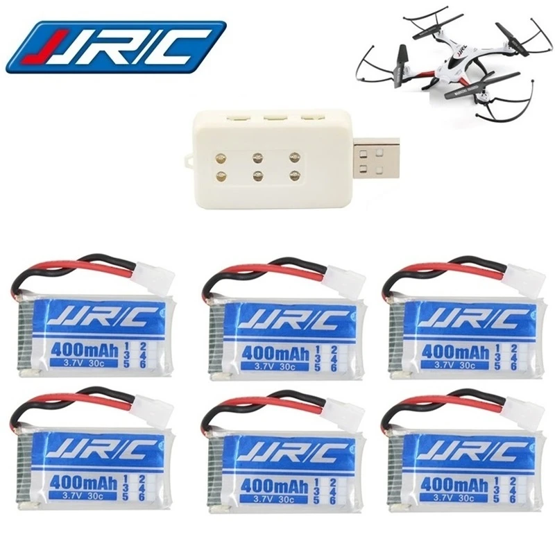Оригинальная перезаряжаемая батарея 3 7 в 400 мАч 30C для JJRC H31 RC запасные части Lipo и USB