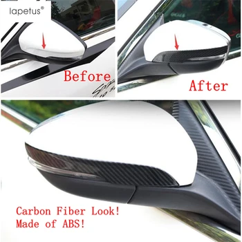 

Lapetus Accessories Fit For Ford Focus 2019 2020 ABS Outer Door Rearview Mirror Anti-rub Rubbing Strip Molding Cover Kit Trim