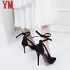 SEXY New Red Black Gladiator Sandals Women's Shoes 10cm Super High Heels Summer Women Sandals Sexy Shoes Casual Ankle Strap 43 ► Photo 2/6