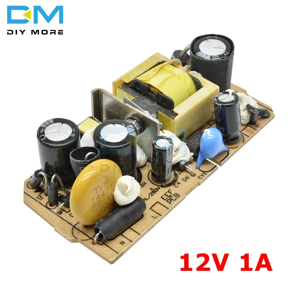 AC 100 V-240 V DC/DC 5V 2A/2.5A 12V 1A/2A/3A 24V 1.5A переключатель Питание модуль перенапряжения Защита от перегрузки по току Защита от короткого замыкания - Цвет: 12V 1A
