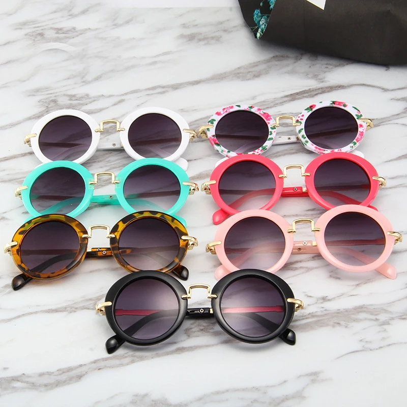 

2019 Fashion New Round Children Sunglasses Kids Sun Glasses Baby Eyeglasses Girls And Boys Glasses Goggles Oculos De Sol