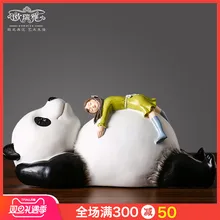 Рождественское украшение для дома, украшение в виде панды, европейские украшения в виде сердца, сказочные украшения из смолы для девочек