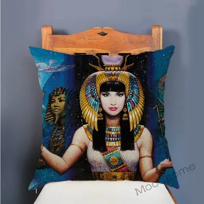 Винтажная африканская индийская сексуальная девушка, женщины, дикие животные, картина маслом, художественный домашний декоративный чехол для подушки, льняная наволочка для дивана