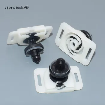 

yierxjwshx 8mm POM & Nylon Black & White Base Door Panel Retaining Clip Plastic Rivets Fastener Push Clip for Ford Fawkes