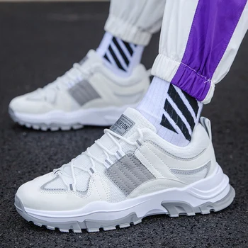 

Student tide shoes men's four seasons sneakers 2020 new comfortable breathable men's casual shoes mesh breathable sneakers