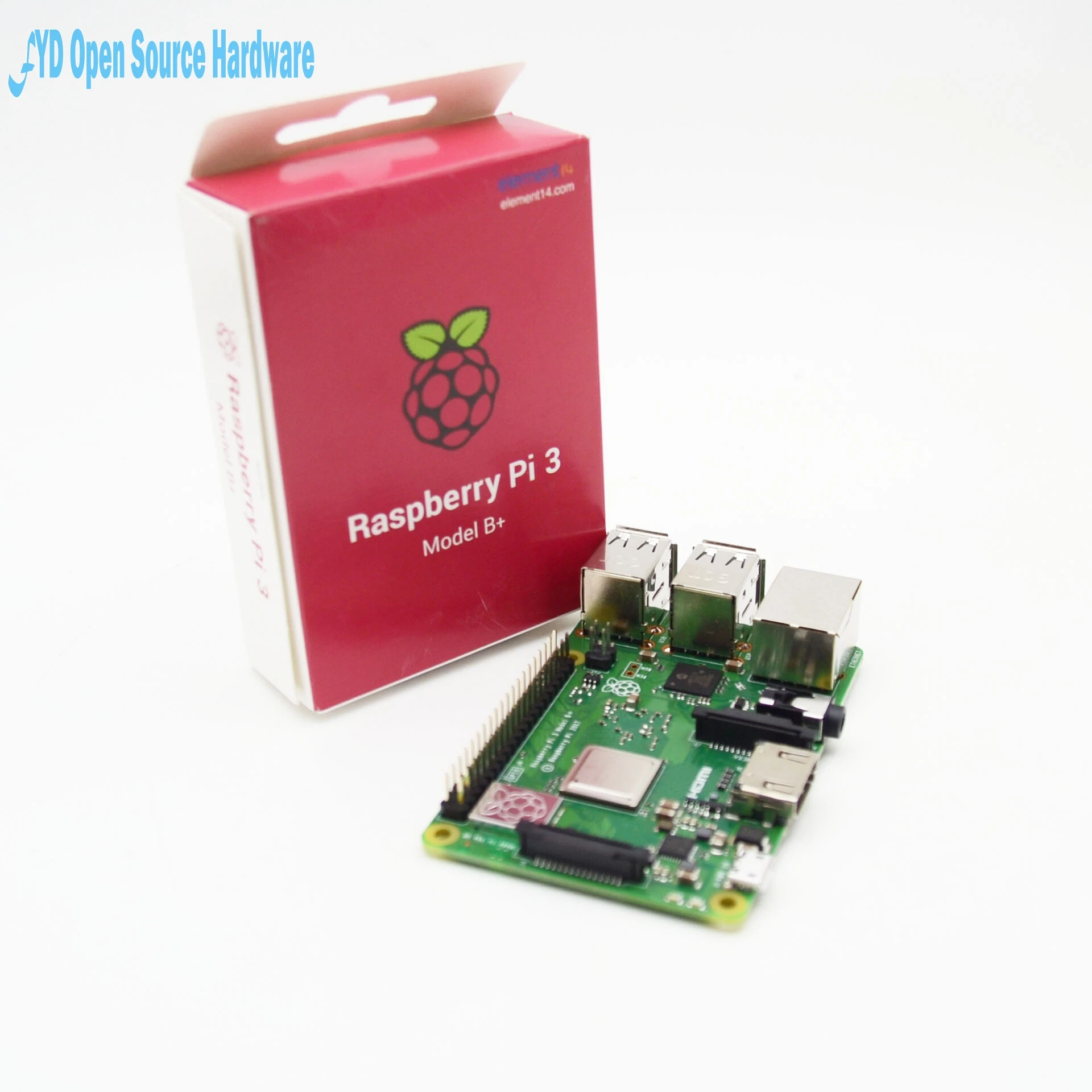 1 шт. Raspberry Pi 3 Model B+(вилка) Встроенный четырехъядерный Процессор Broadcom 1,4 ГГц 64 бит Wifi Bluetooth и usb-порт