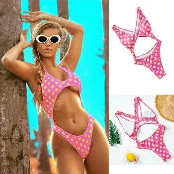 

New Fashion 2020 Women Push Up Bikini Set Bra Padded Swimwear Sexy Ladies Summer Beach Wave Point Swimsuit Female Bathing Suit
