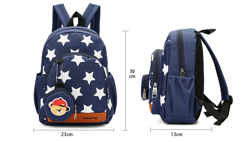 Дети Ясельного возраста Девочки Мальчик Дети мультфильм Животные милый рюкзак Звезда Ремень Милая школьная сумка для младенцев детей