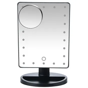 

LED Touch Screen Makeup Mirror 10X Magnifying Professional Vanity Mirror With 22 LED Lights Health Beauty Adjustable Countertop
